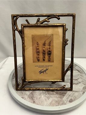 Terragrafics Agnes Bourne Collection 5x7 Gold Branch Twig Easel Picture Frame